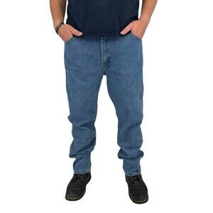 Vintage Rustler 38x32 Straight Leg Medium Wash Blue Jeans Size‎